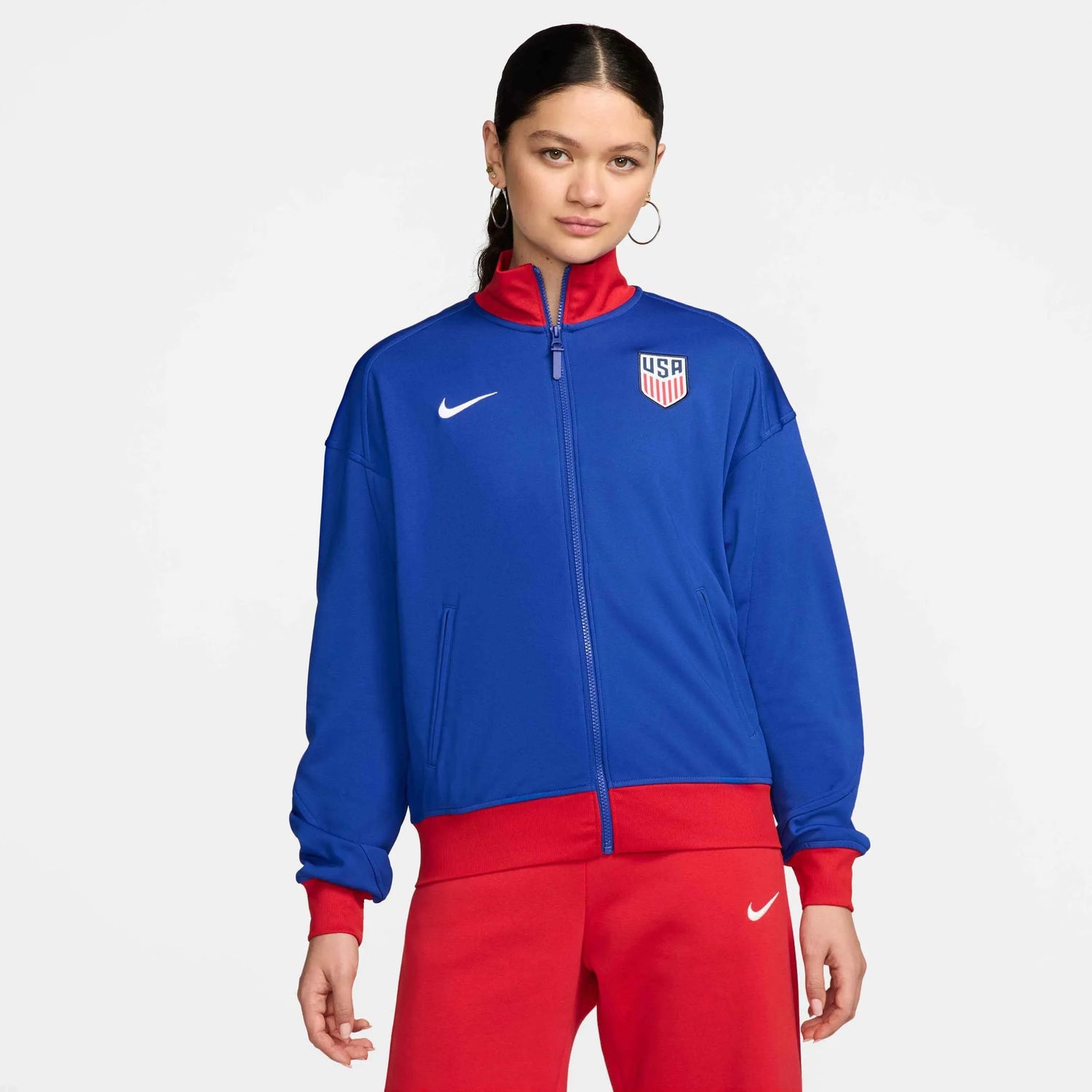 Nike 2024-25 USA Women's Dri-Fit Anthem Jacket (Model - Front)