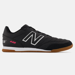 New Balance 442 V2 Team Indoor 2E Wide - Black-White (Side 1)