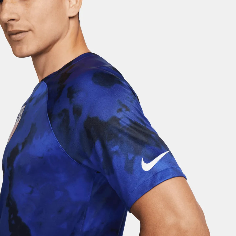 Nike 2022/23 USA Away Jersey Bright Blue-White (Detail 2)