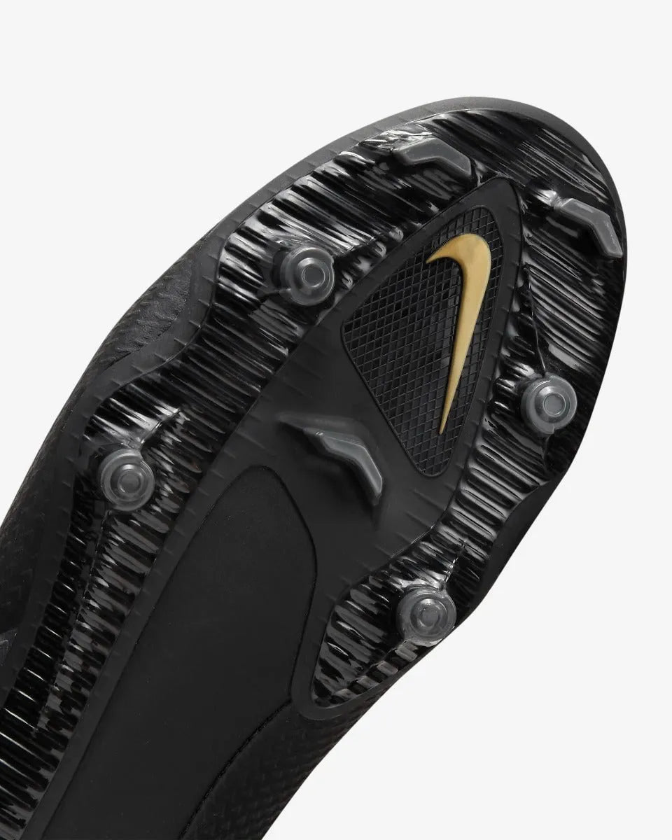 Nike Phantom GT2 Academy DF FG - Black-Dark Grey-Gold (Detail 1)