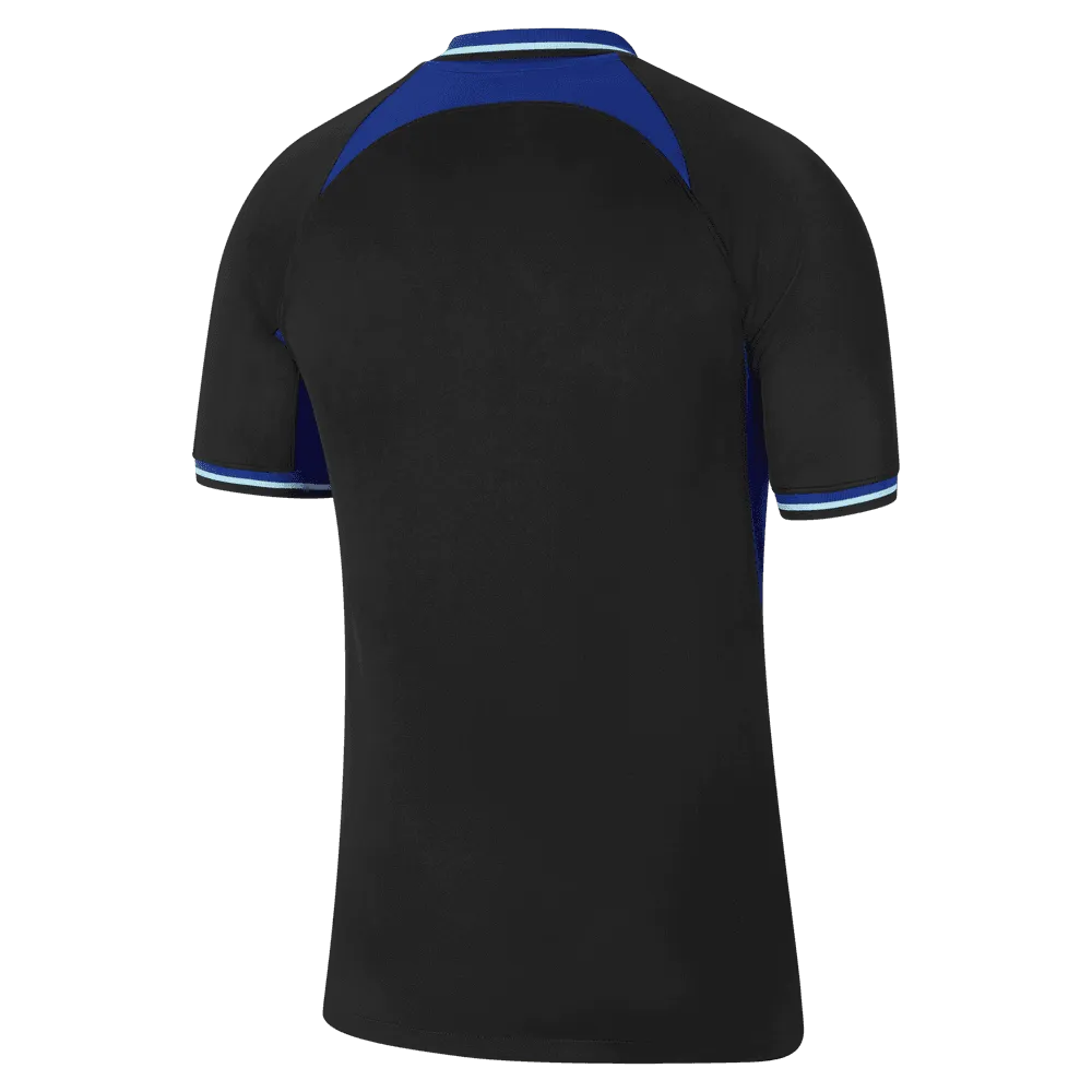 Nike 2022-23 Atletico Madrid Away Jersey - Black-Deep Royal Blue (Back)