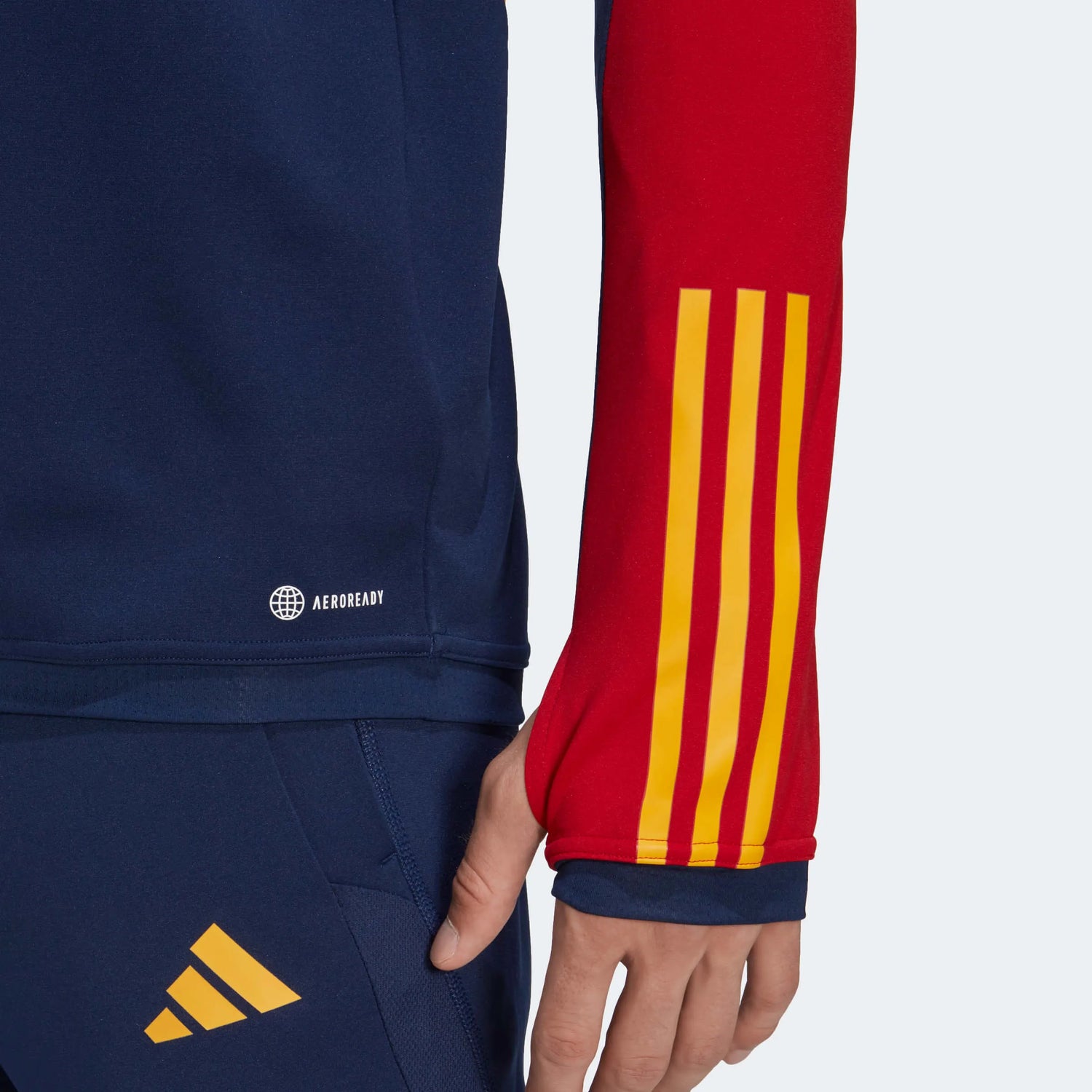 adidas 2022-23 Spain Training Top - Navy (Detail 2)