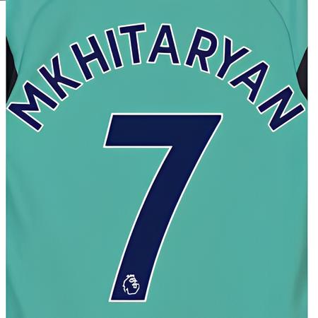 Arsenal 2018/19 Third Mkhitaryan #7 Jersey Name Set