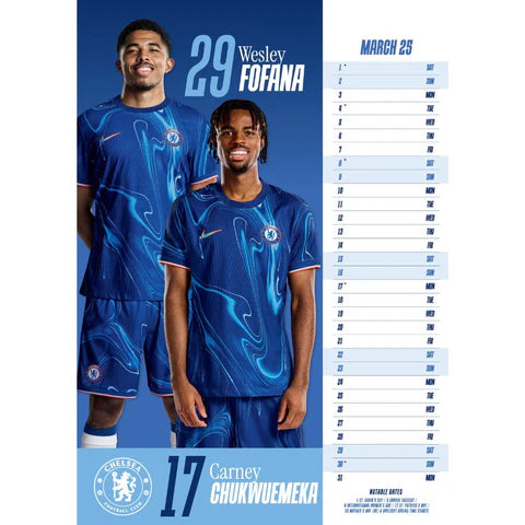 Chelsea 2025 Official Calendar (Page 1)