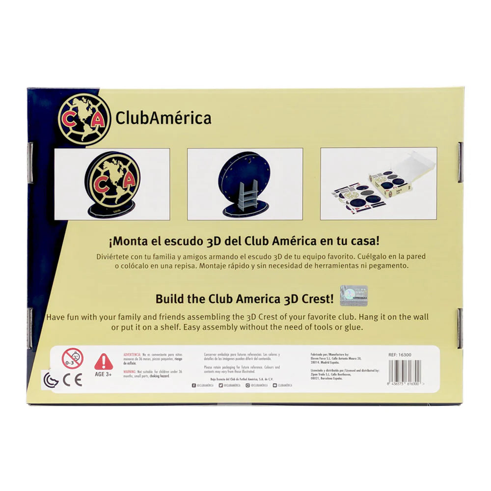 Club America Crest 3D Puzzle (Box - Back)