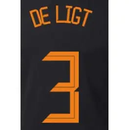 Holland 2020/21 Away De Ligit #3 Jersey Name Set