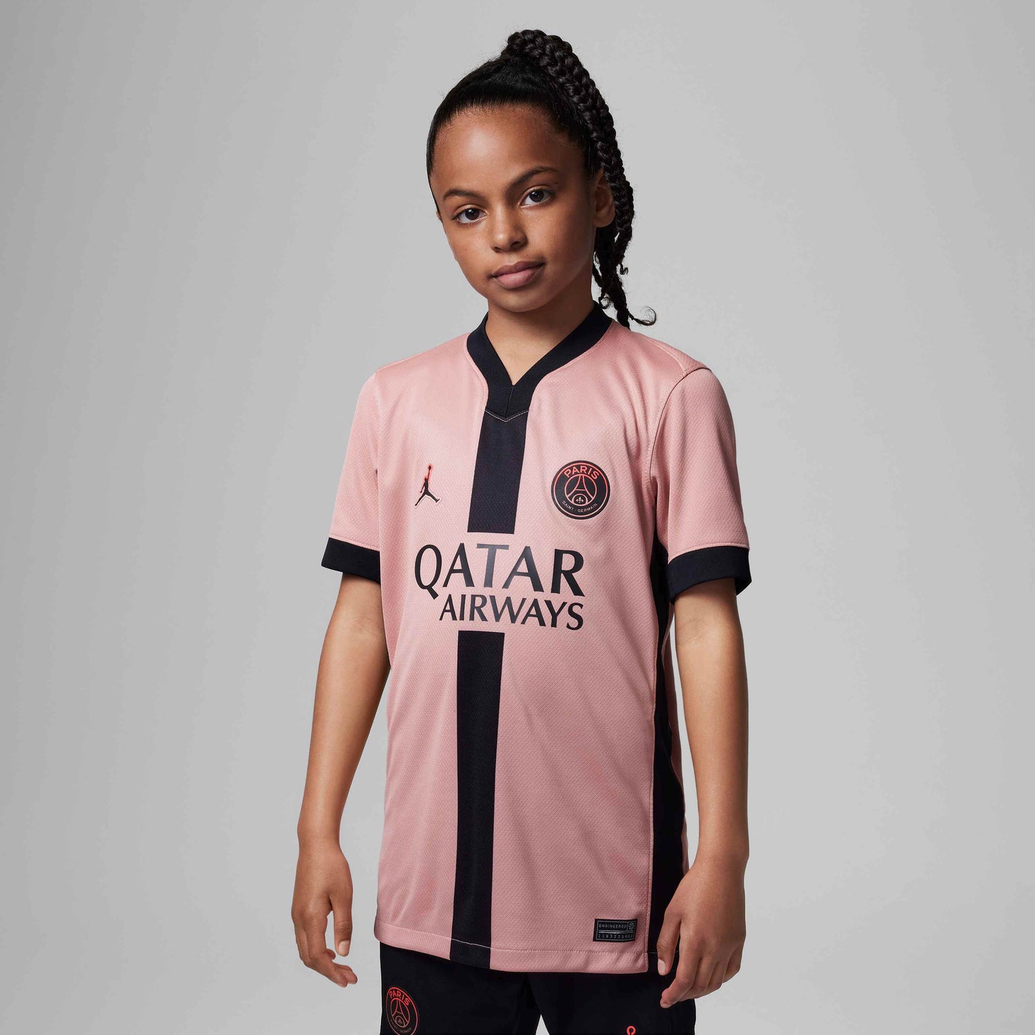 Jordan 2024-25 PSG Youth Stadium Third Jersey (Model - Front)