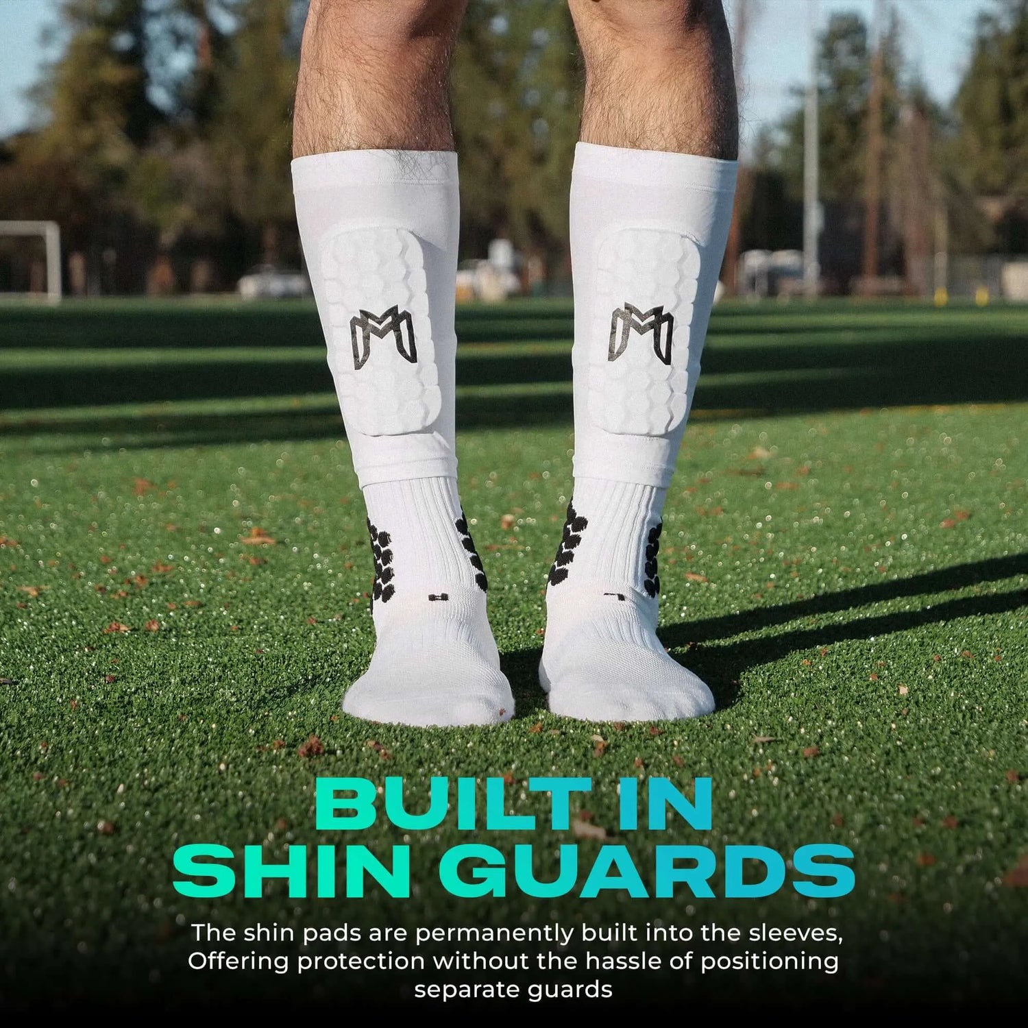 MEDICAPTAIN Mini Shin Pad Sleeves With Built In Shin Guards (Features 1)