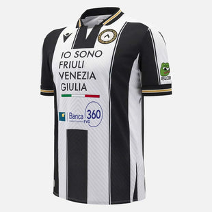 Macron 2024-25 Udinese Calcio Men's Authentic Home Jersey (Front)