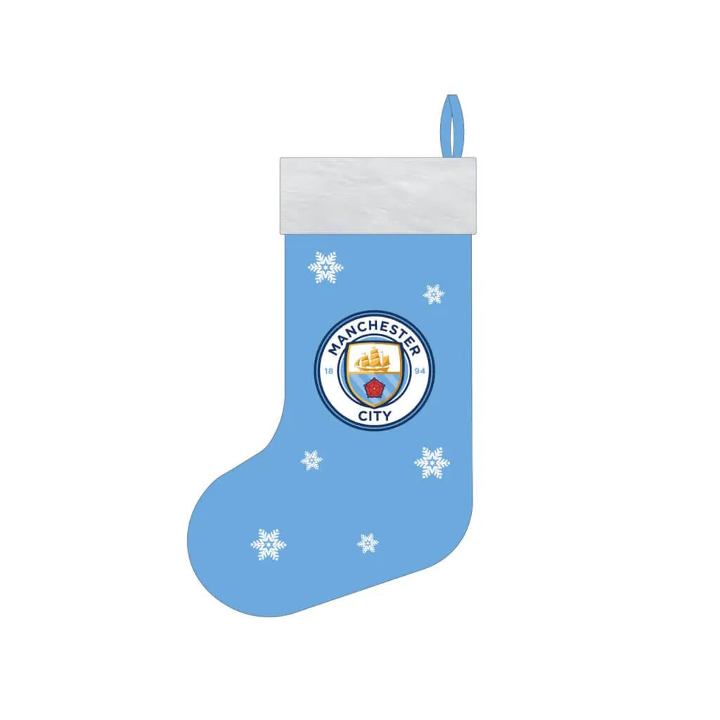 Manchester City Snowflake Stocking (Front)