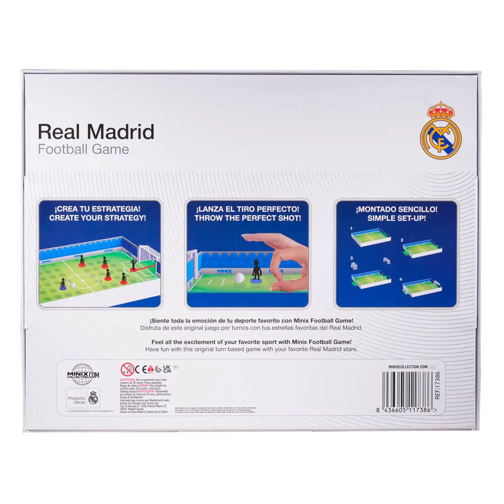 Minix Real Madrid Football Game Set (Box - Back)