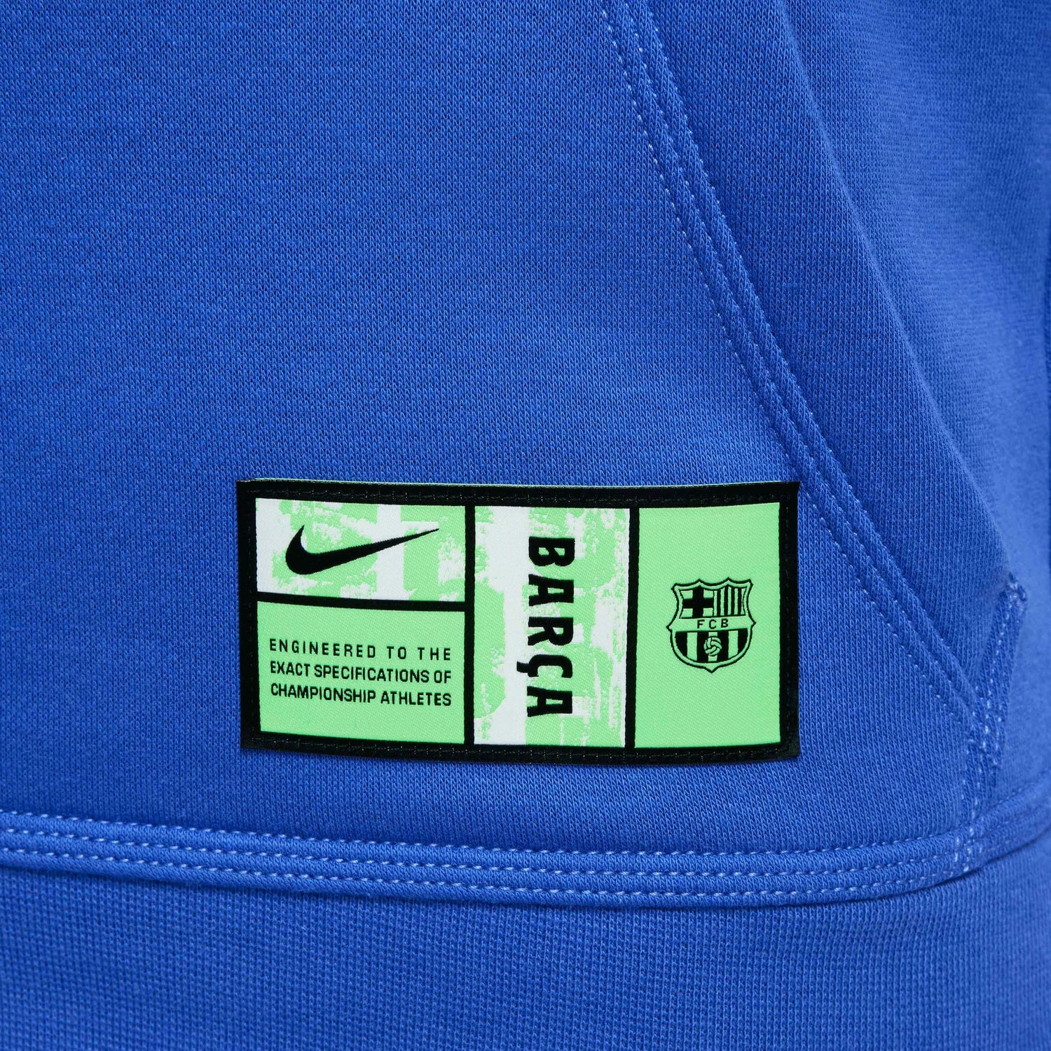 Nike 2024-25 Barcelona Youth Third Pullover Hoodie (Detail 6)