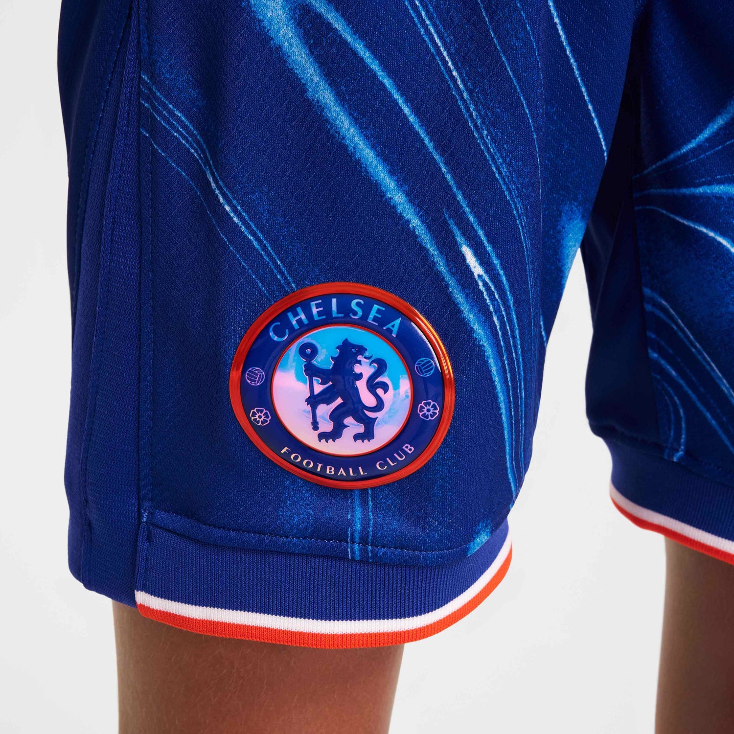 Nike 2024-25 Chelsea Youth Stadium Home Shorts (Detail 2)