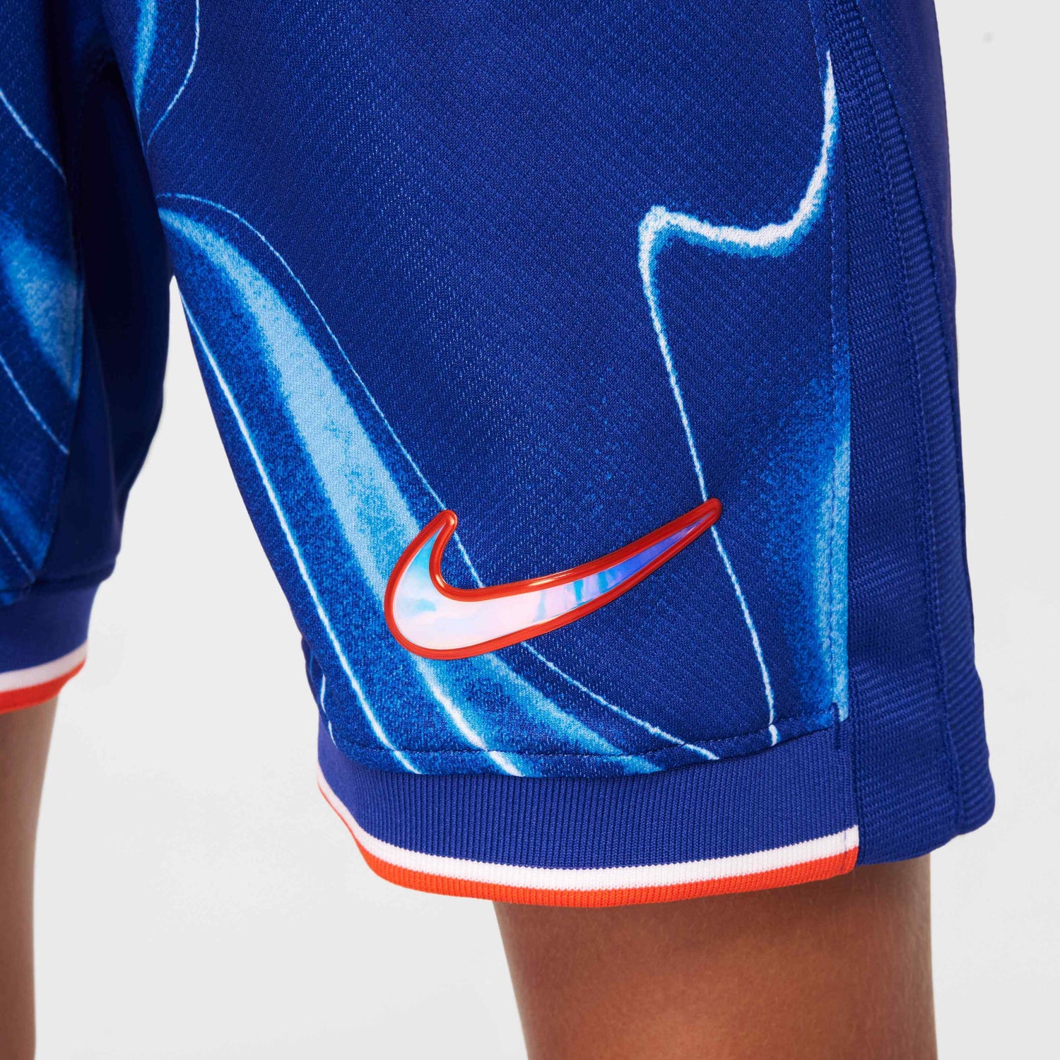 Nike 2024-25 Chelsea Youth Stadium Home Shorts (Detail 3)