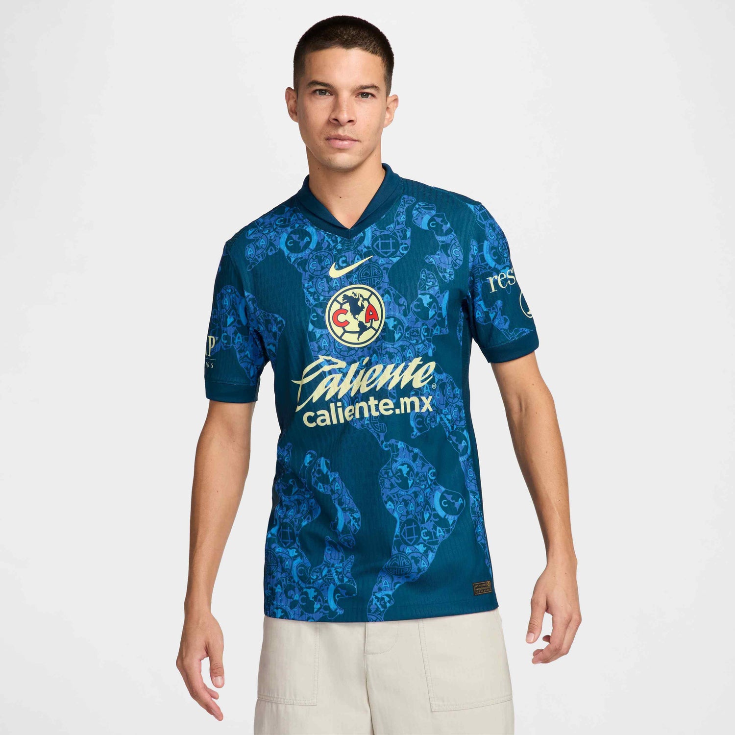 Nike 2024-25 Club America Men's Authentic Away Jersey (Model - Front)