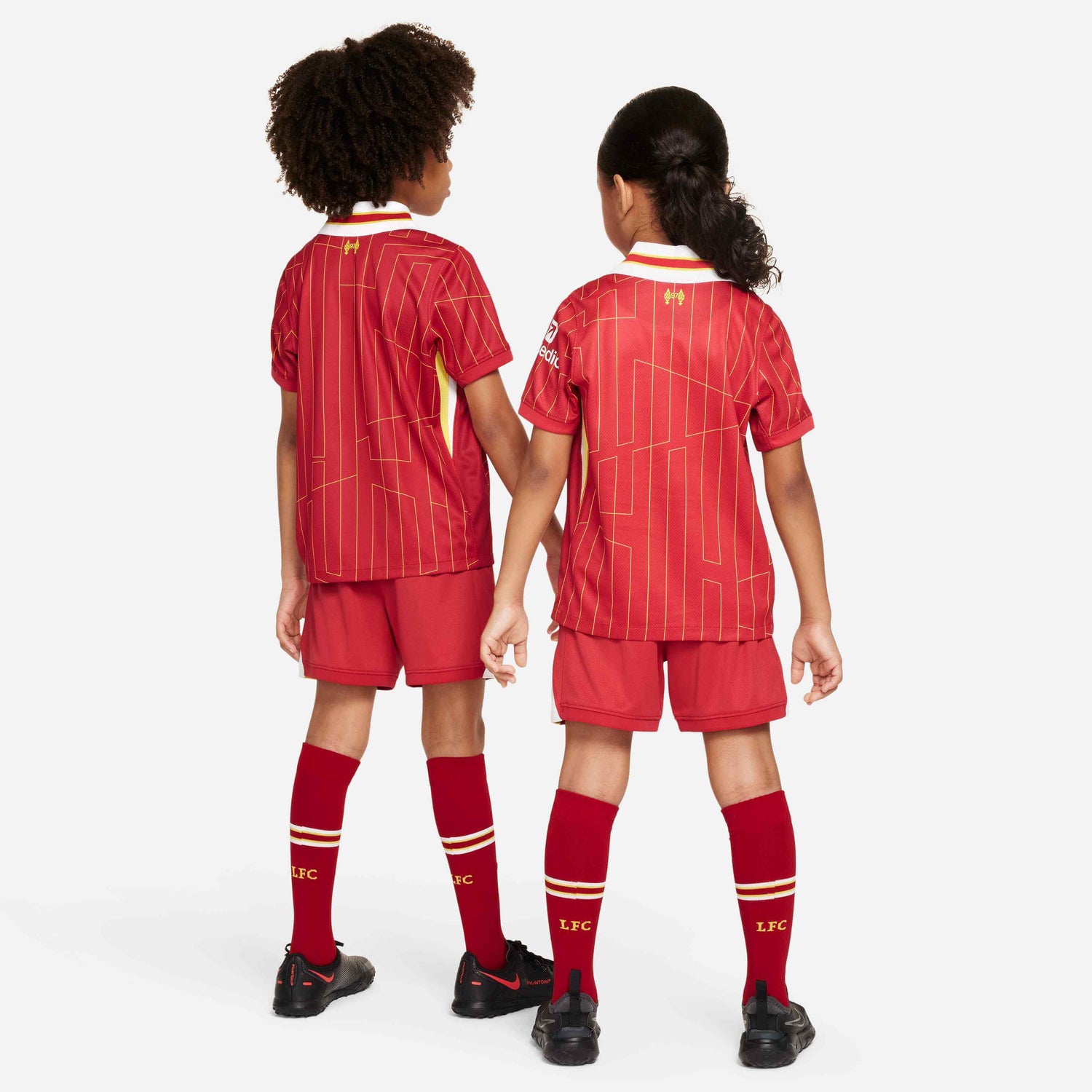 Nike 2024-25 Liverpool Little Kids' Stadium Home Kit (Models - Back)