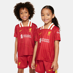 Nike 2024-25 Liverpool Little Kids' Stadium Home Kit (Models - Front)
