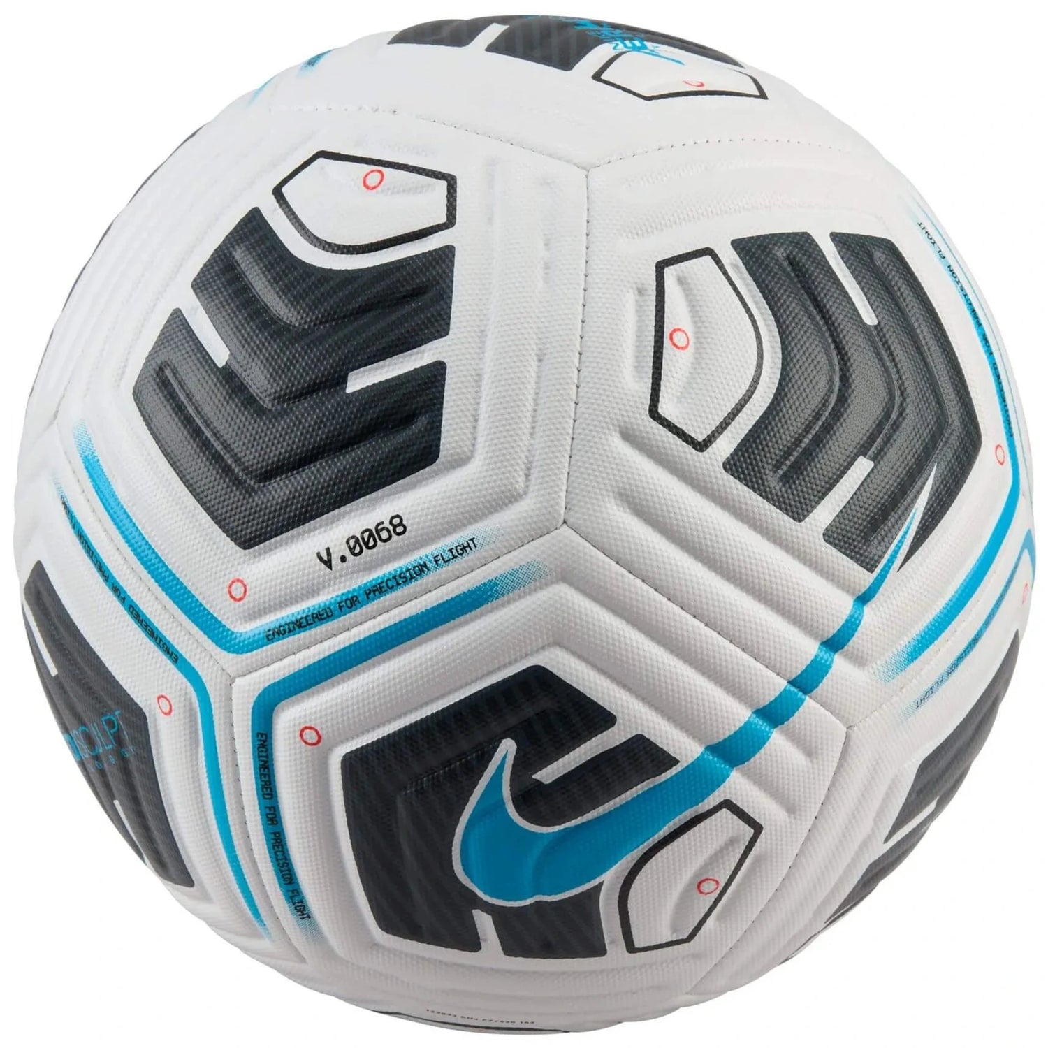 Nike Academy Team Ball White-Black-Light Blue Fury (Back)