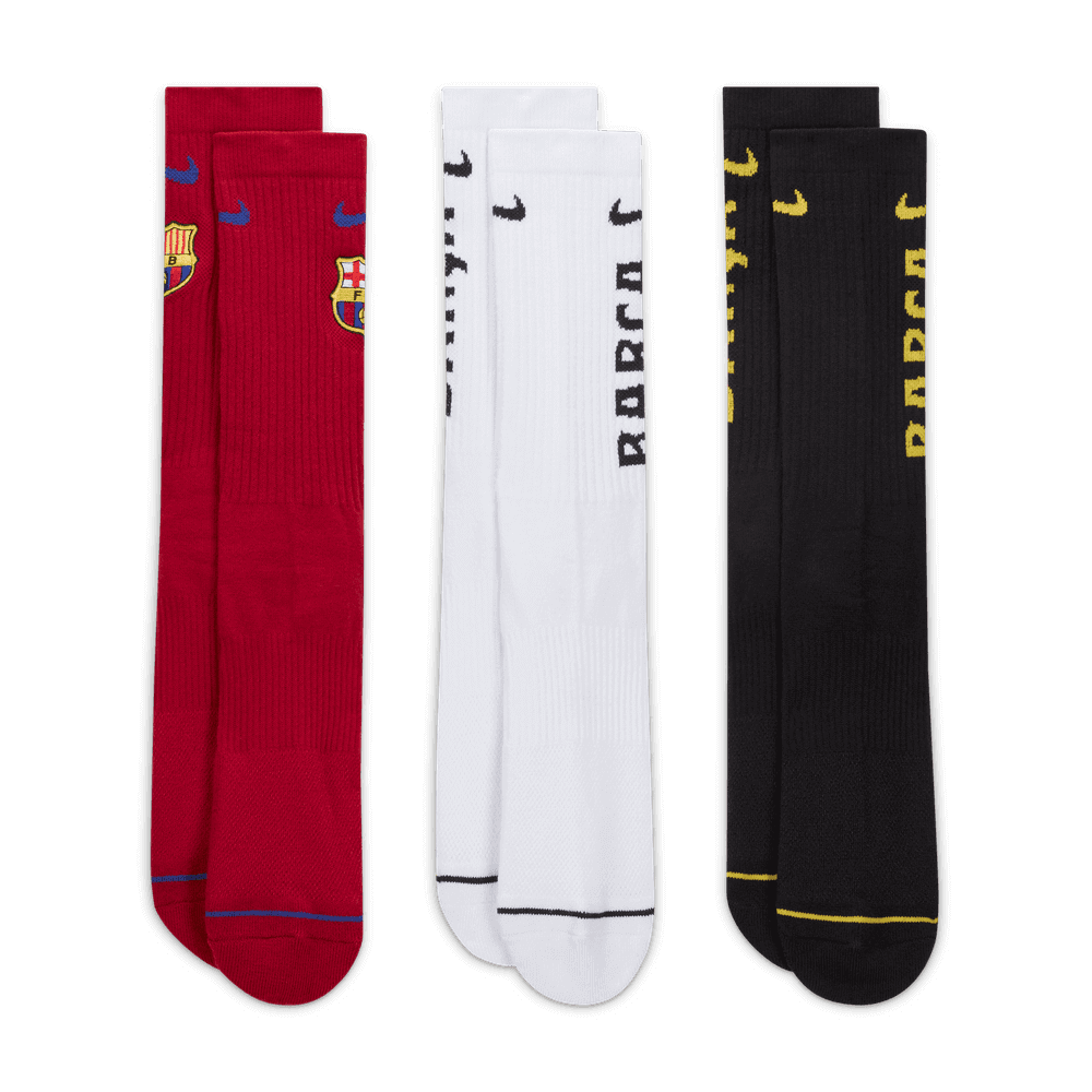 Nike Barcelona Everyday Socks 3 Pairs