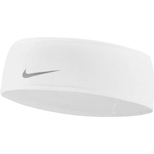 Nike Dri-Fit Swoosh Headband 2.0 White/Silver (Front)