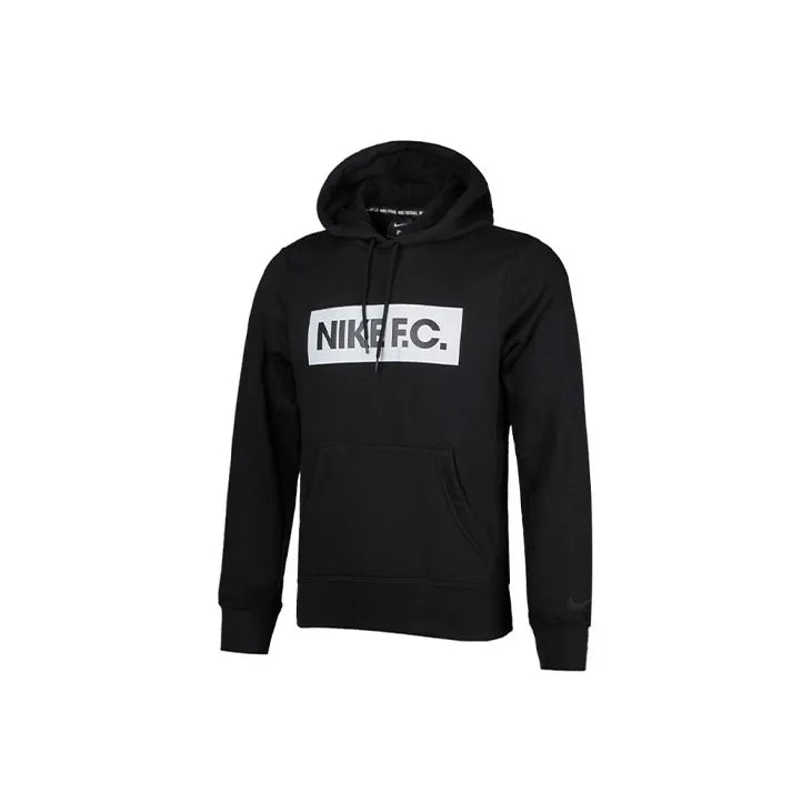 Nike FC Essential Fleece Hoodie - Black-White