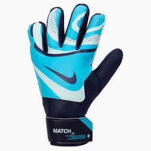 Nike JR Match Goalkeeper Gloves Blue Fury-Glacier Blue-Blackened Blue (Front)