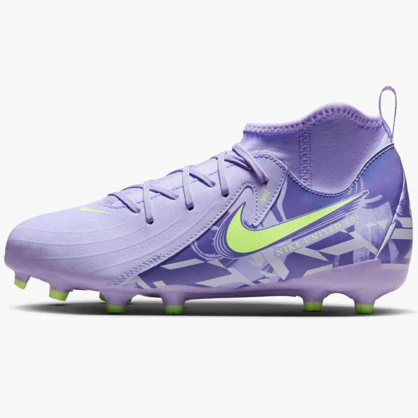 Nike JR Phantom Luna II Academy NU1 Firm Ground Soccer Cleats - United Pack (SP25) (Side 1)