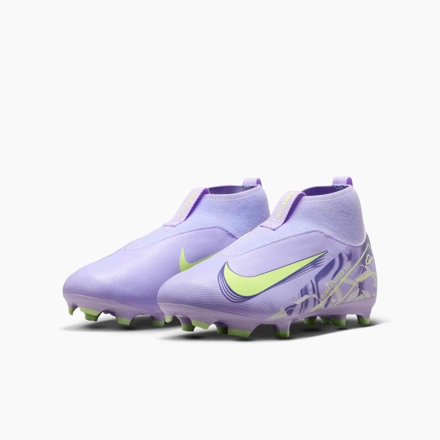 Nike JR Zoom Superfly 10 Academy NU1 Firm_Multi Ground Soccer Cleats - United Pack (SP25) (Pair - Lateral)