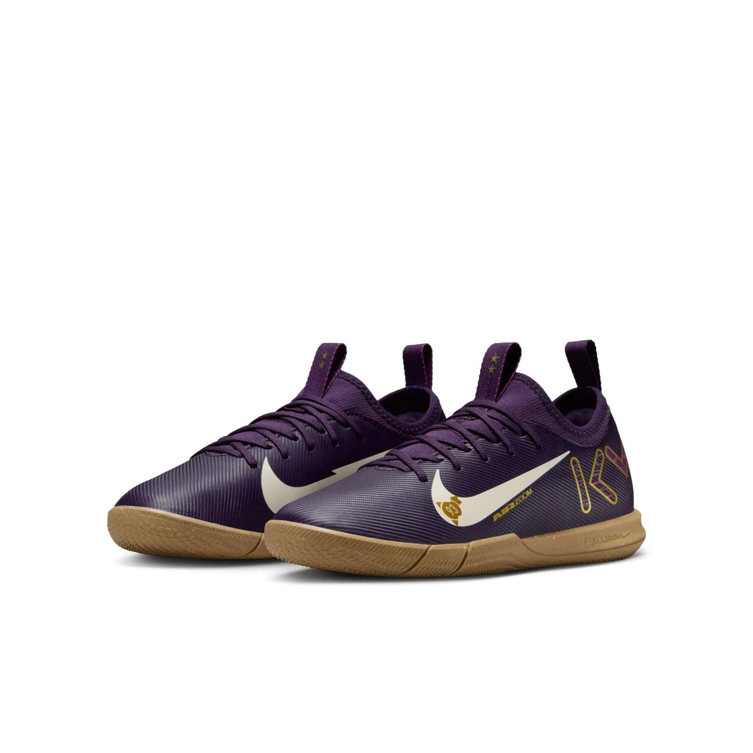Nike JR Zoom Vapor 16 Academy KM indoor Soccer Shoes - Mbappe PE (SU25) (Pair - Lateral)