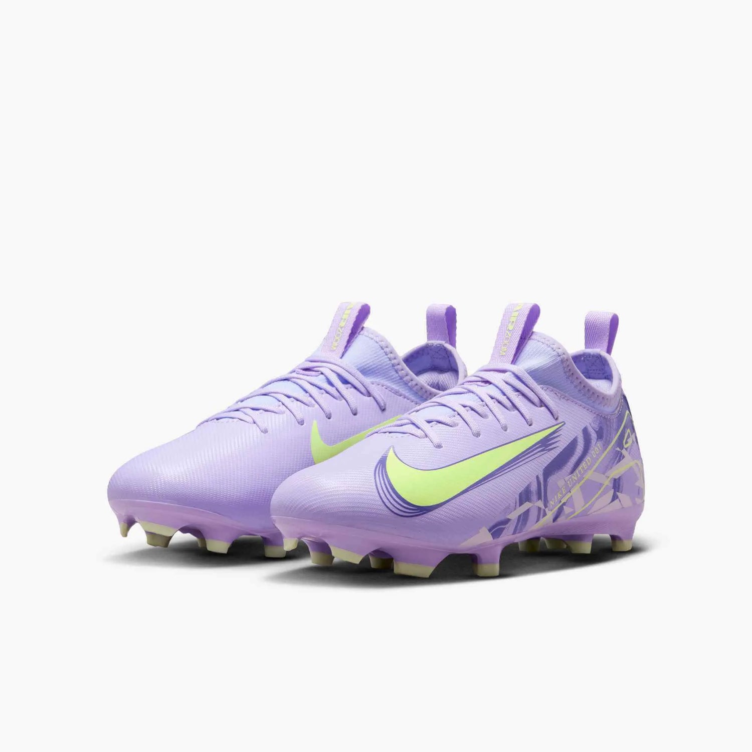 Nike JR Zoom Vapor 16 Academy NU1 Firm_Multi Ground Soccer Cleats - United Pack (SP25) (Pair - Lateral)