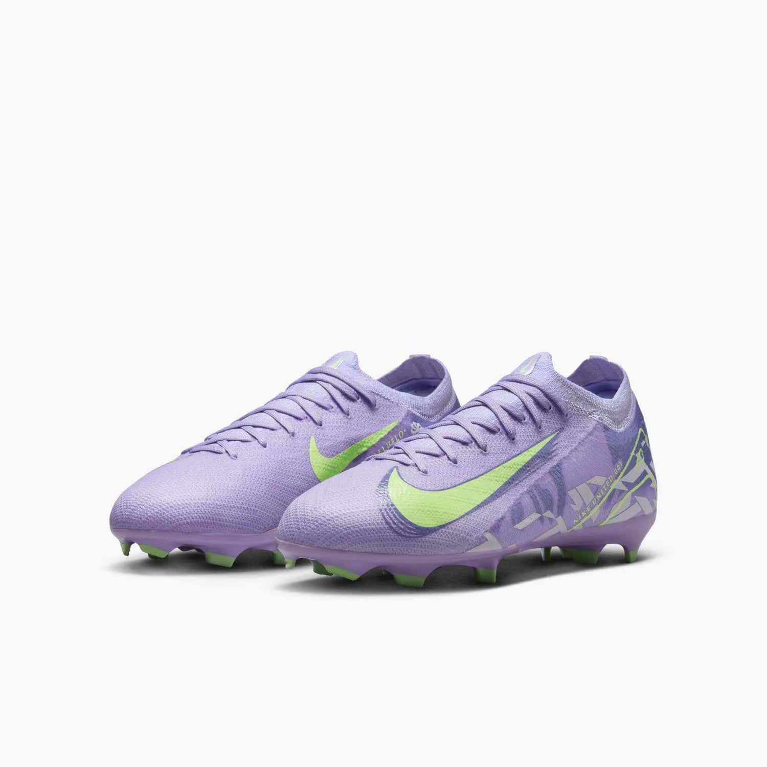 Nike JR Zoom Vapor 16 Pro NU1 Firm Ground Soccer Cleats - United Pack (SP25) (Pair - Lateral)