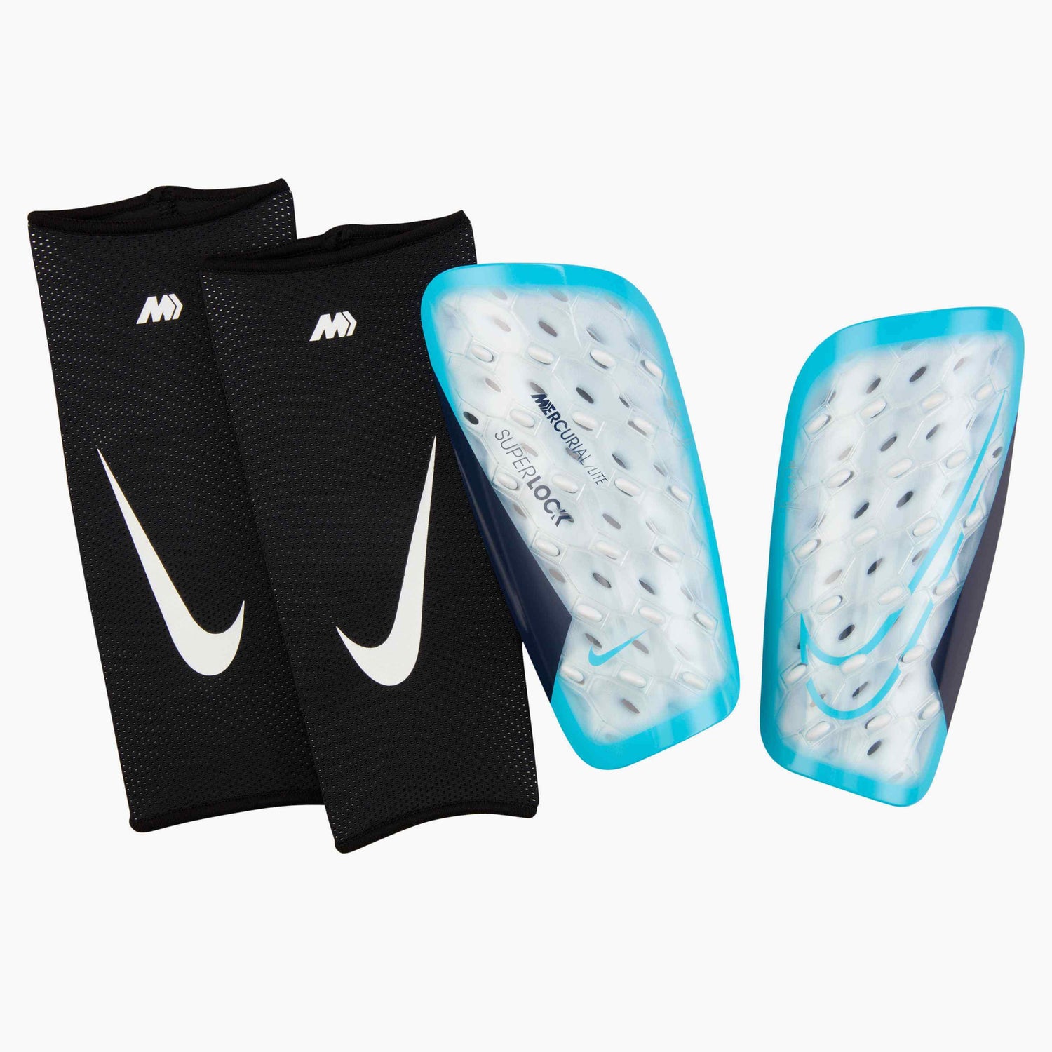 Nike Mercurial Lite Shin Guard Blue Fury_Black_Blue Fury (Set)