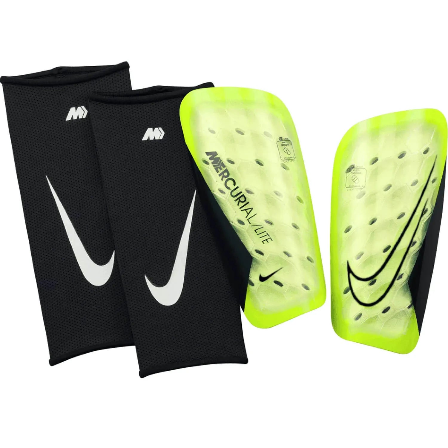 Nike Mercurial Lite Shinguards Volt/Barely Volt/Black (Set)