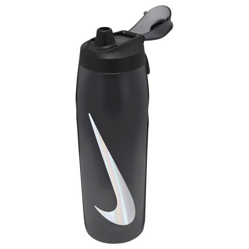 Nike Refuel Bottle Locking Lid 32 OZ Anthracite-Black-Silver (Front)