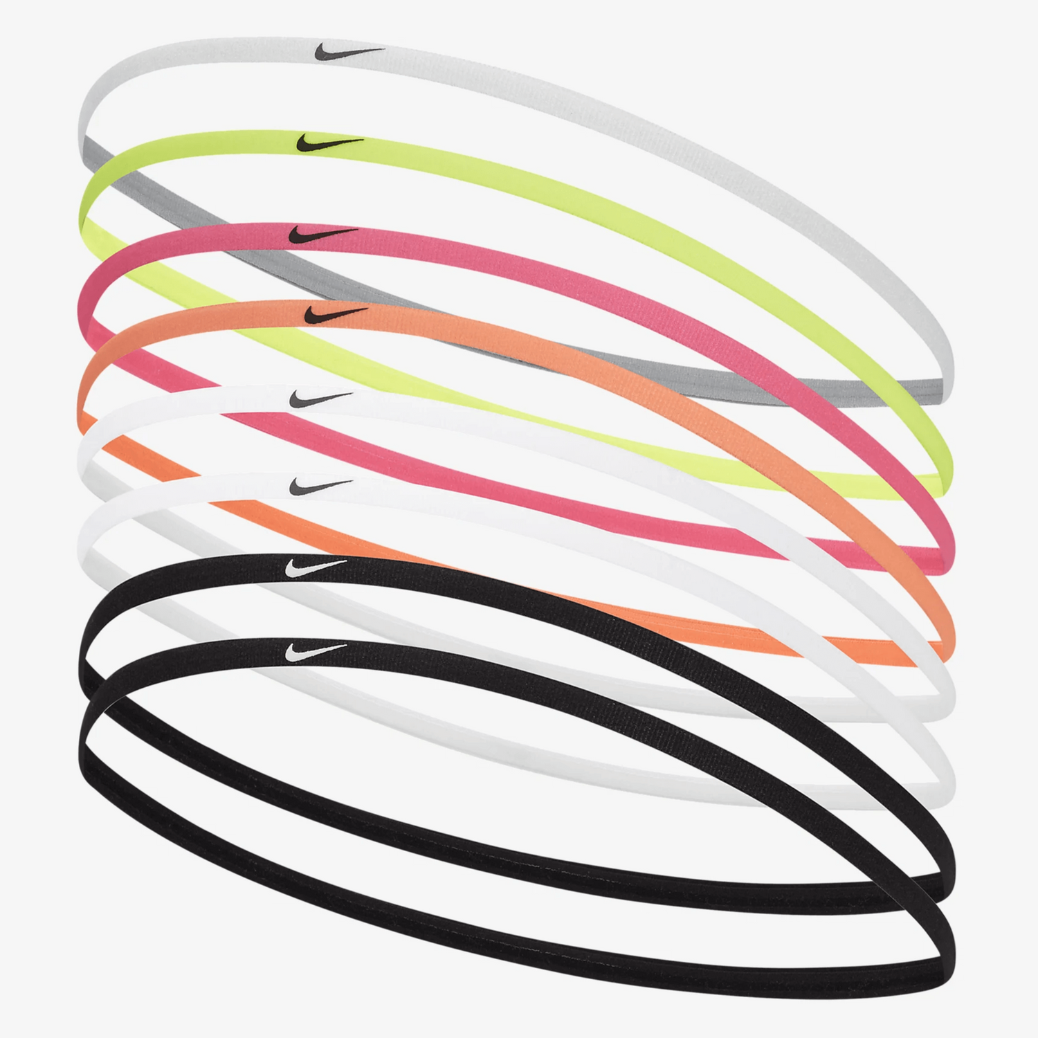 Nike Youth Skinny Headbands 8 Pack (Lateral - Front)