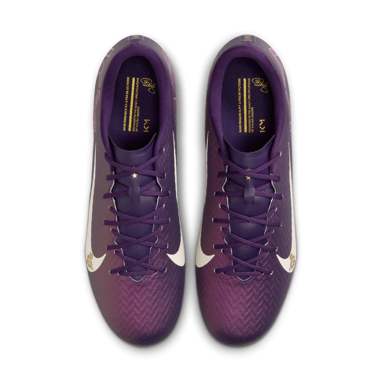 Nike Zoom Vapor 16 Academy KM Firm-Multi Ground Soccer Cleats - Mbappe PE (SU25) (Pair - Top)