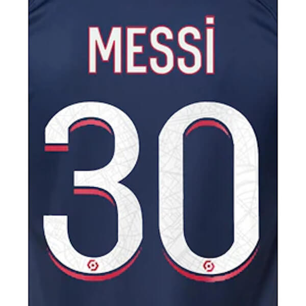 PSG 2023/24 Home Messi #10 Youth Jersey Name Set (Back)