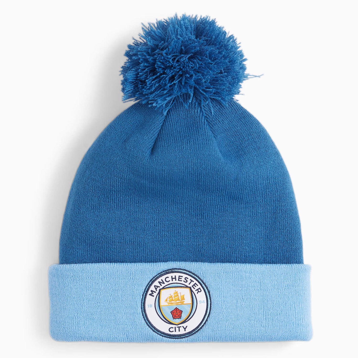 Puma 2023-24 Manchester City Fan Pom Beanie (Front)