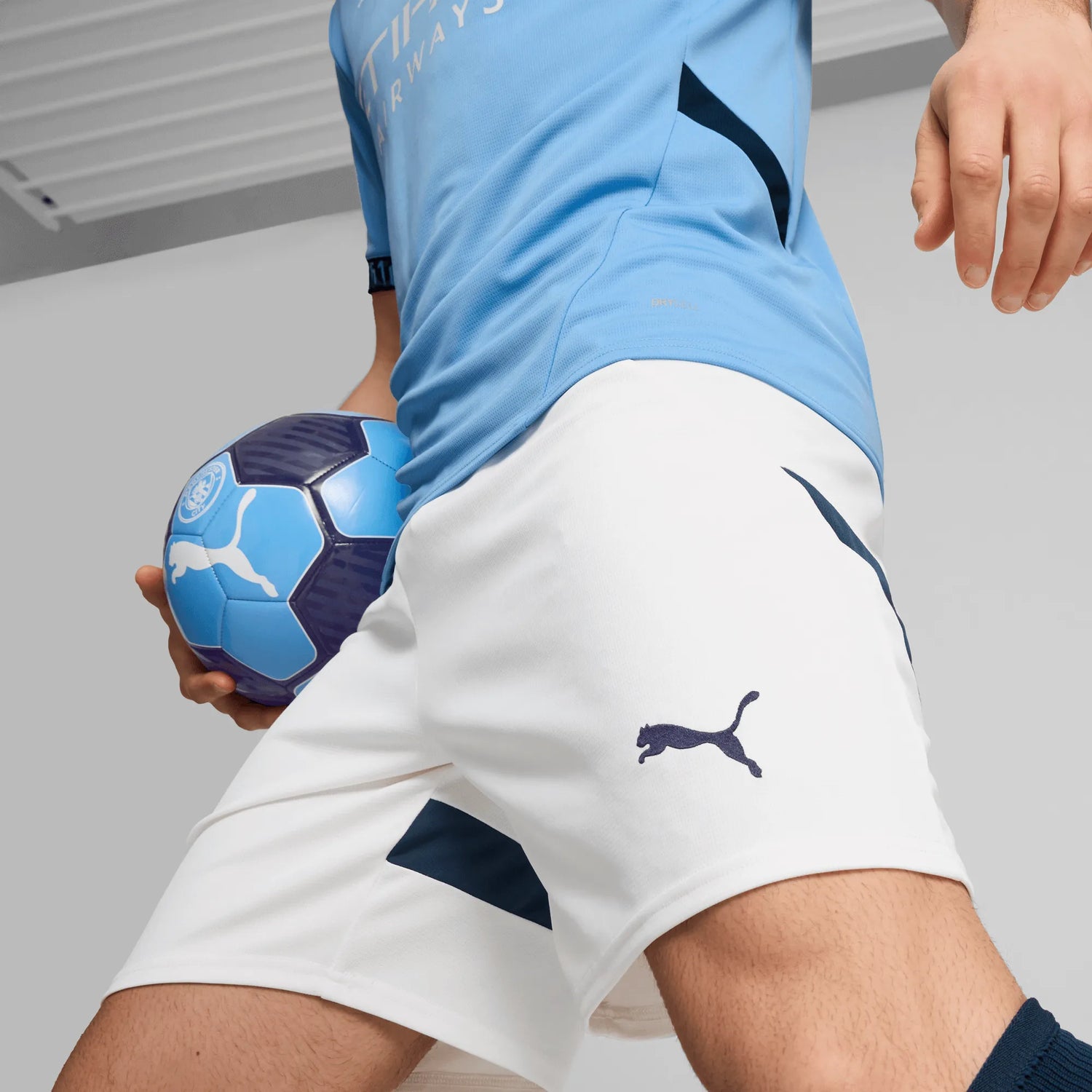 Puma 2024-25 Manchester City Men's Stadium Home Shorts (Detail 1)