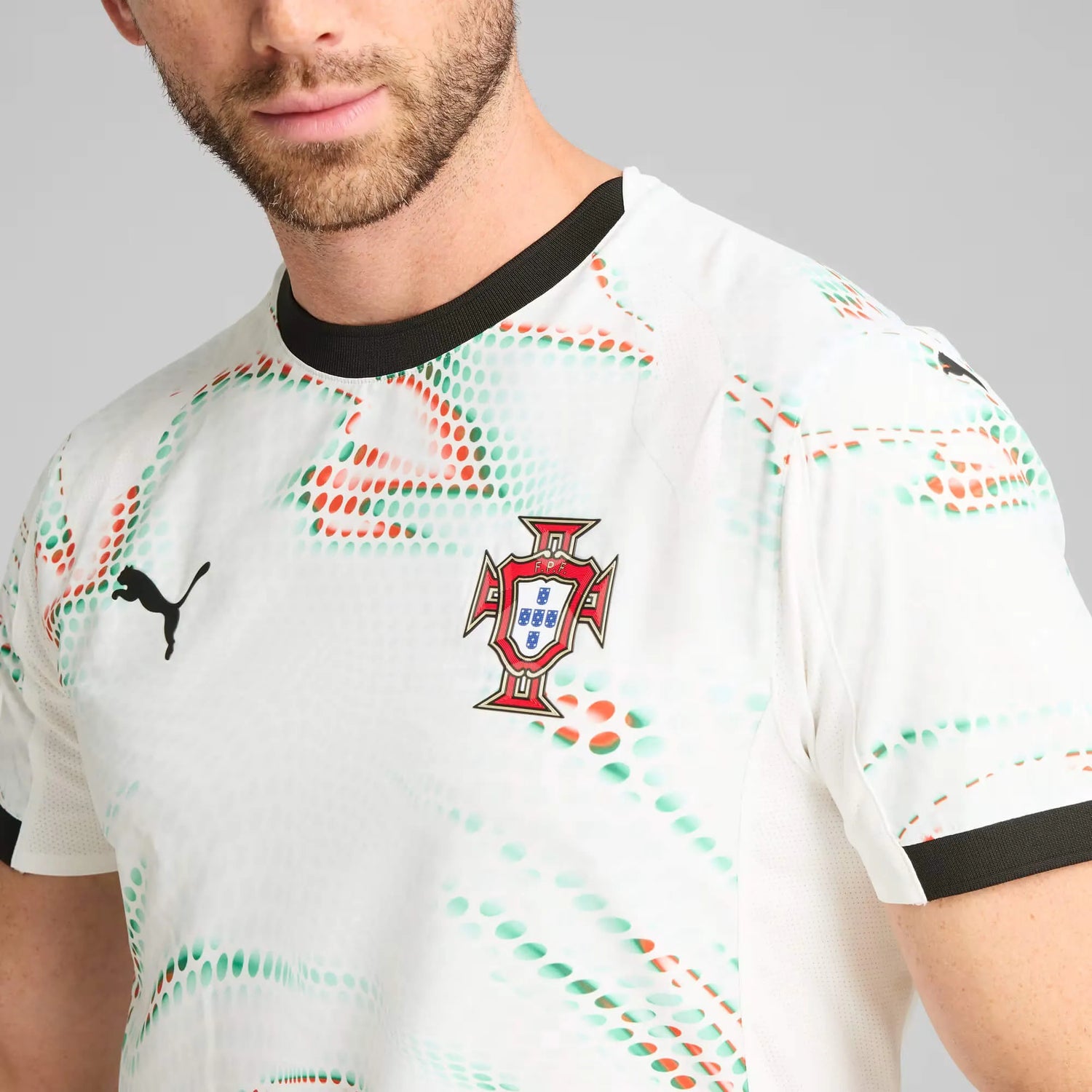 Puma 2025-26 Portugal Mens Authentic Away Jersey (Detail 1)