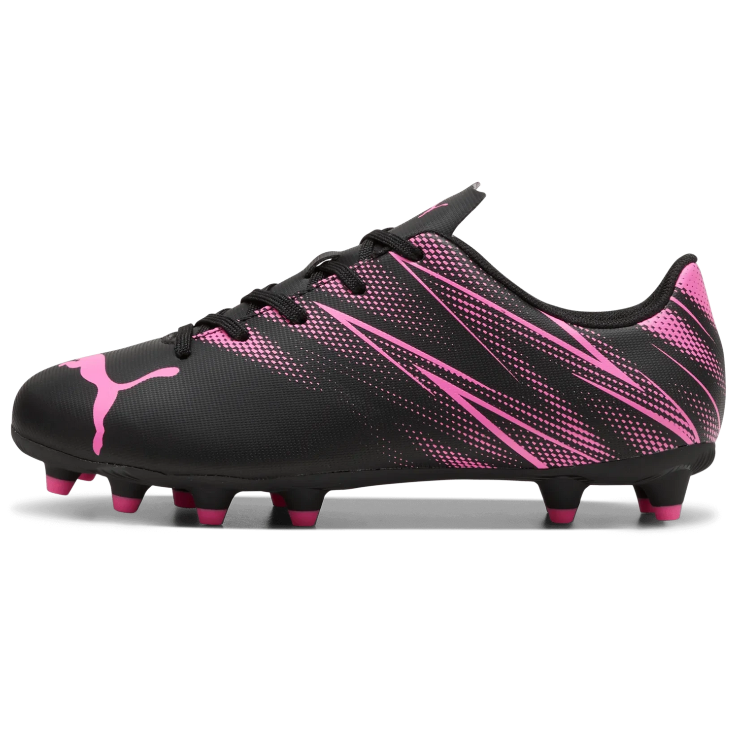 Puma Kids Attacanto FG_AG Puma Black-Poison Pink (Side 1)