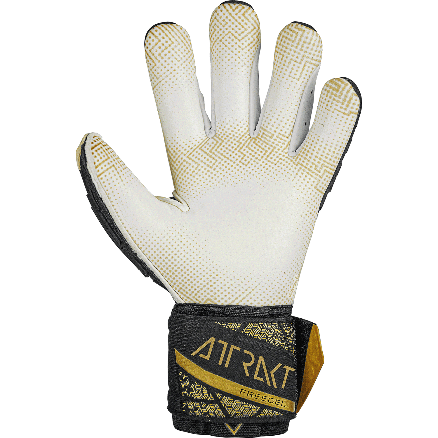 Reusch Atrrakt Freegel Gold X Glueprint FS Goalkeeper Gloves Black - Gold (Single - Inner)