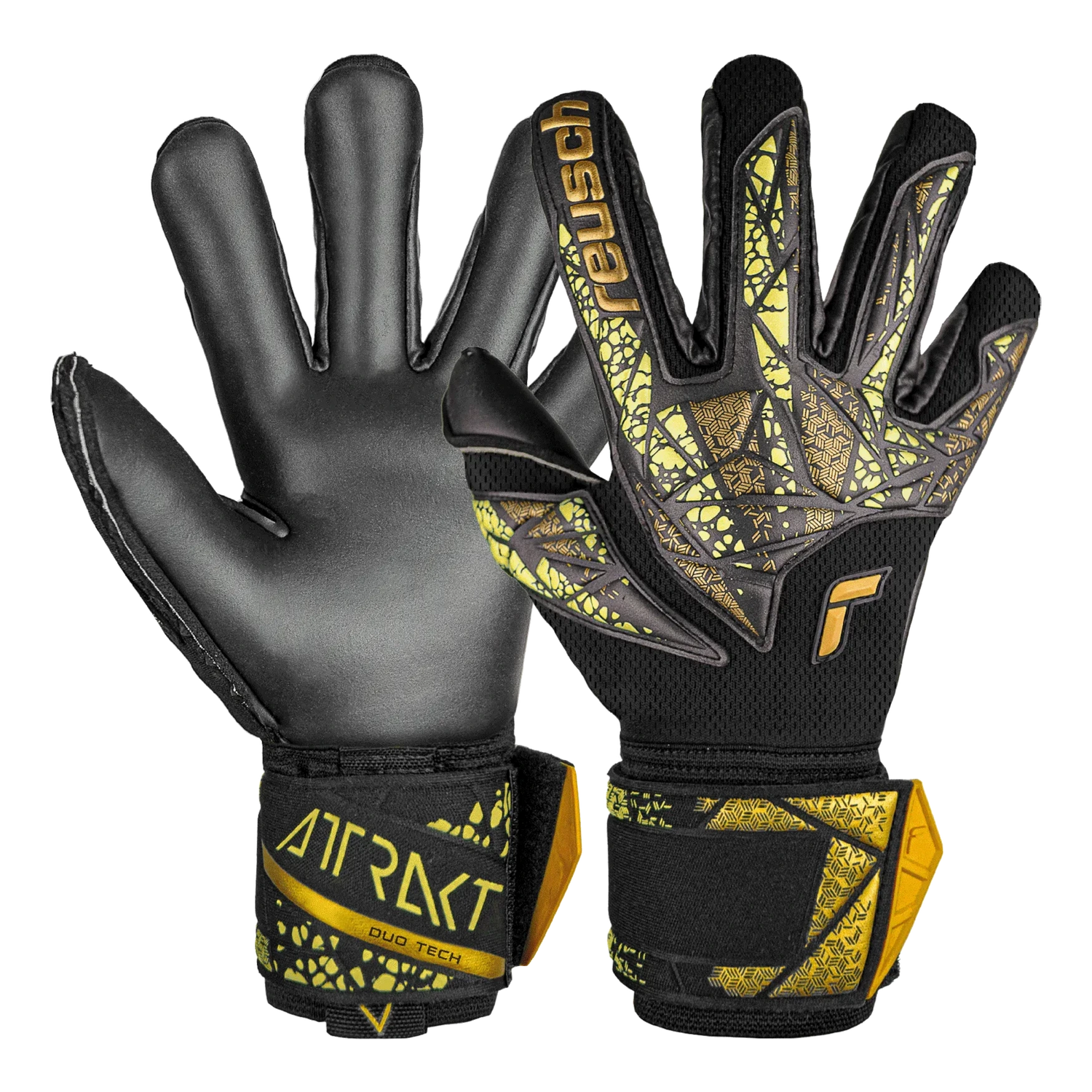 Reusch Attrakt Duo Finger Support Goalkeeper Gloves (Pair)