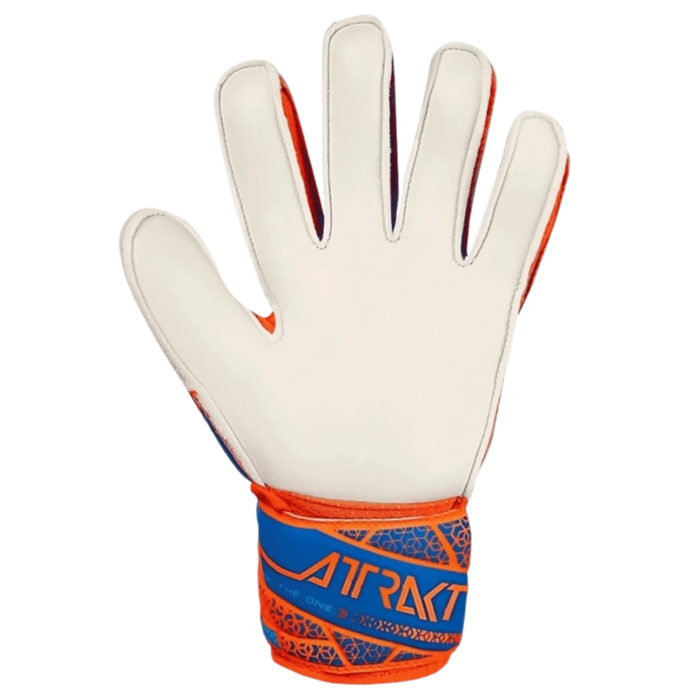 Reusch Attrakt Solid Goalkeeper Gloves Shocking Orange/Blue (Single - Inner)