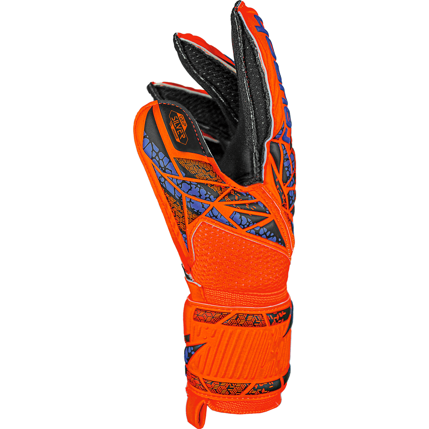 Reusch JR Attrakt Silver Hyper Orange-Electric Blue-Black (Single - Inner)