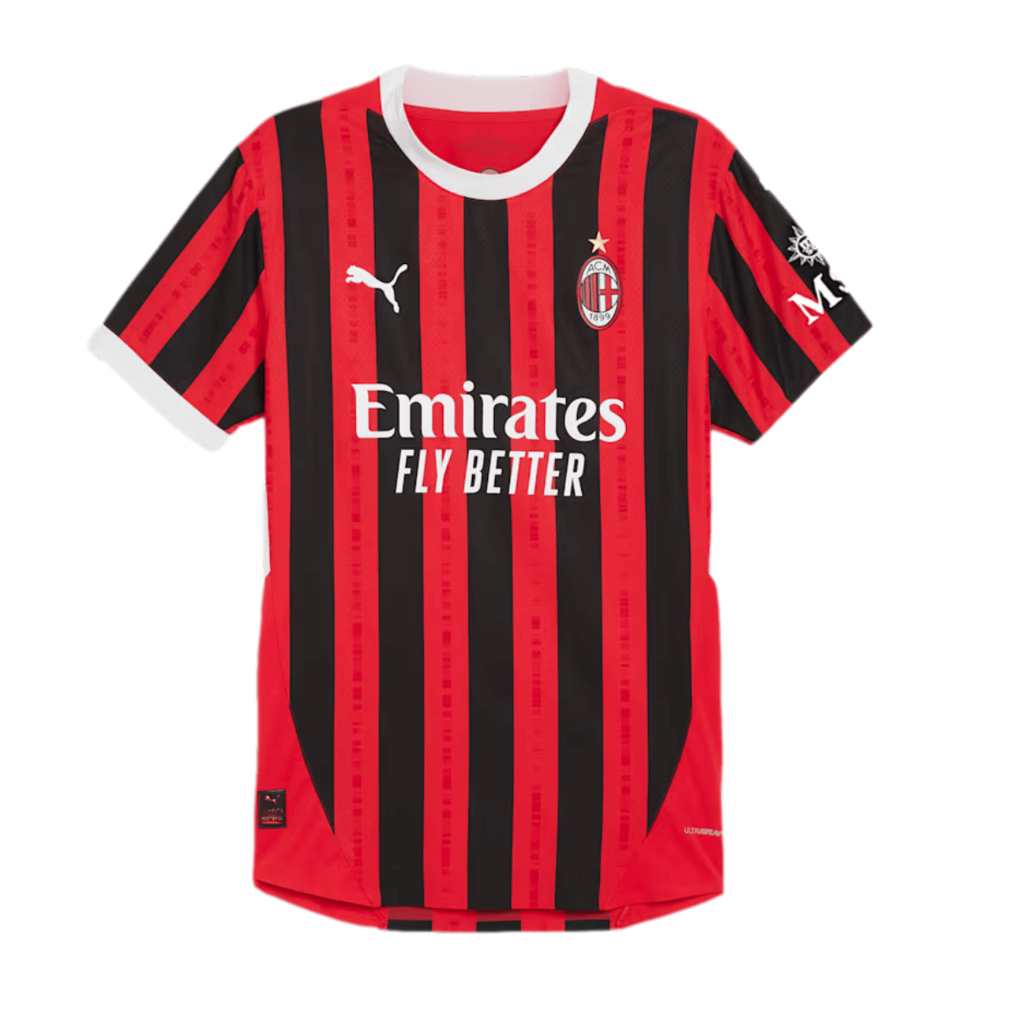 Puma 2021-22 AC Milan Youth Home Jersey - Red-Black