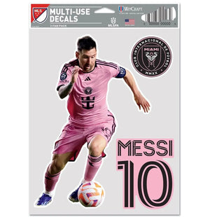 Wincraft Inter Miami Messi 3 Fan Pack Decals (5.5" x 7.75") (Front)