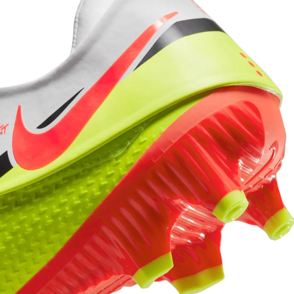 Nike Phantom GT2 Academy Flyease FG-MG - White-Volt-Crimson (Detail 3)