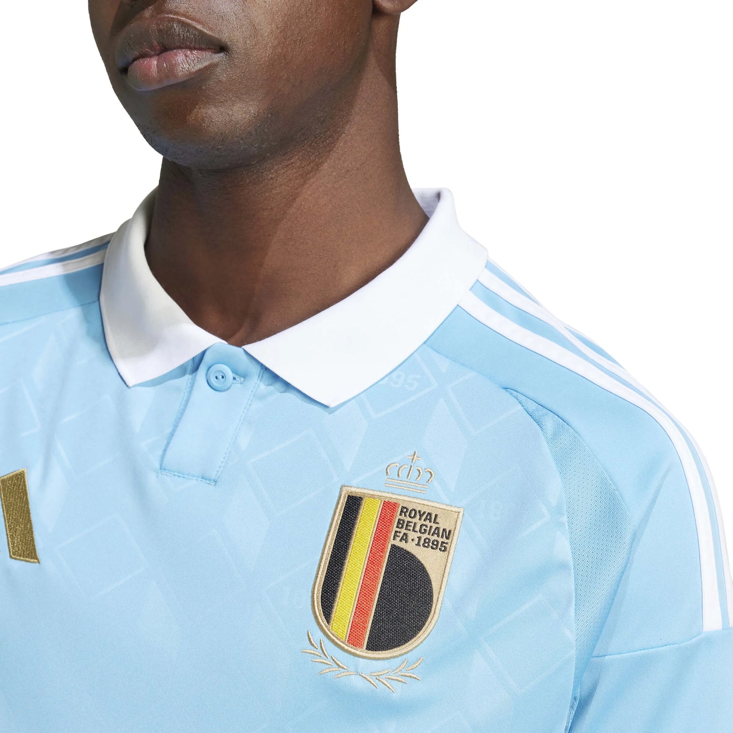 adidas 2024-25 Belgium Men's Stadium Away Jersey (Detail 1)