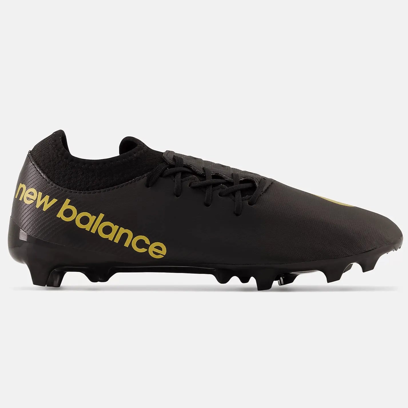 New Balance Furon V7 Dispatch FG 2E Wide - Black-Gold (Side 1)